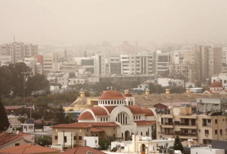 На Кипр прибыла пыль из Сирии 