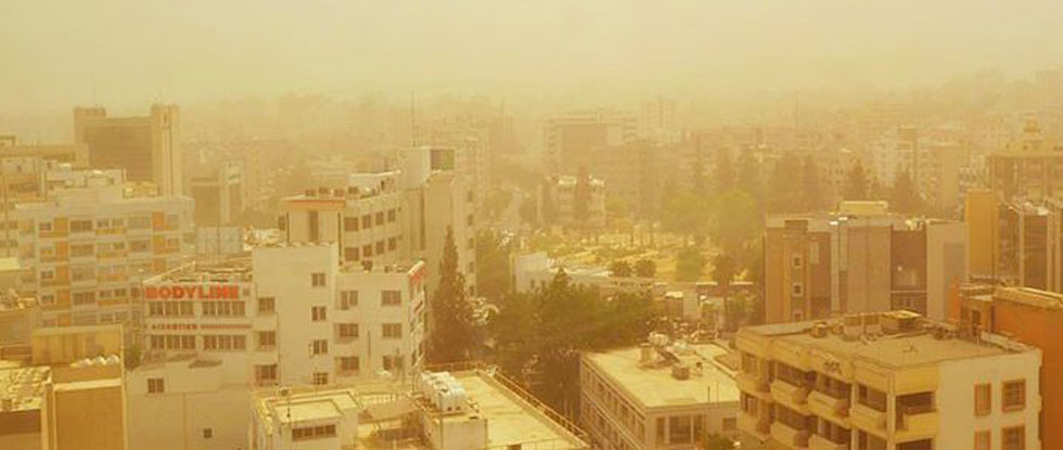 Песчаная буря на Кипре продолжает загрязнять атмосферу