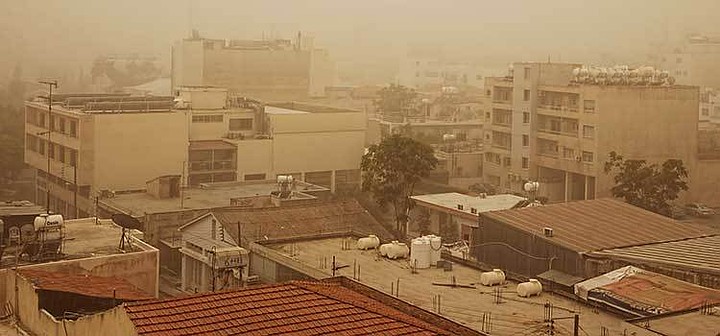 Погода на Кипре, пыль…