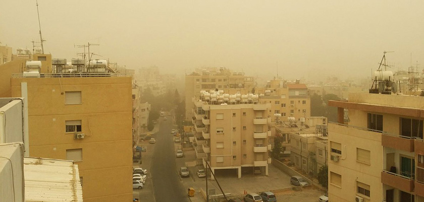 Критический уровень пыли в воздухе Кипра | CypLIVE