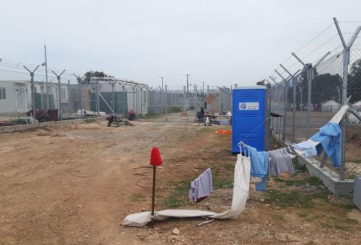 В лагере для беженцев в Коккинотримифье вспышка чесотки