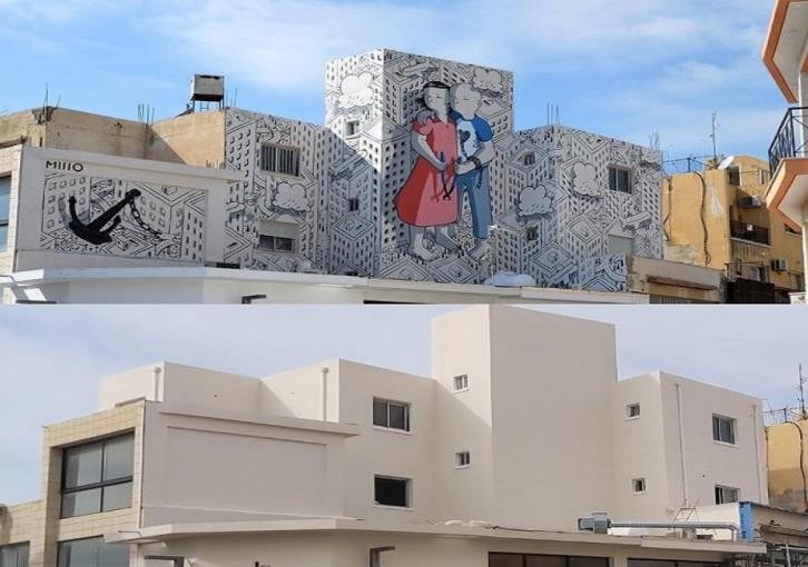 Вестник Кипра - В Пафосе закрасили рисунки современных художников