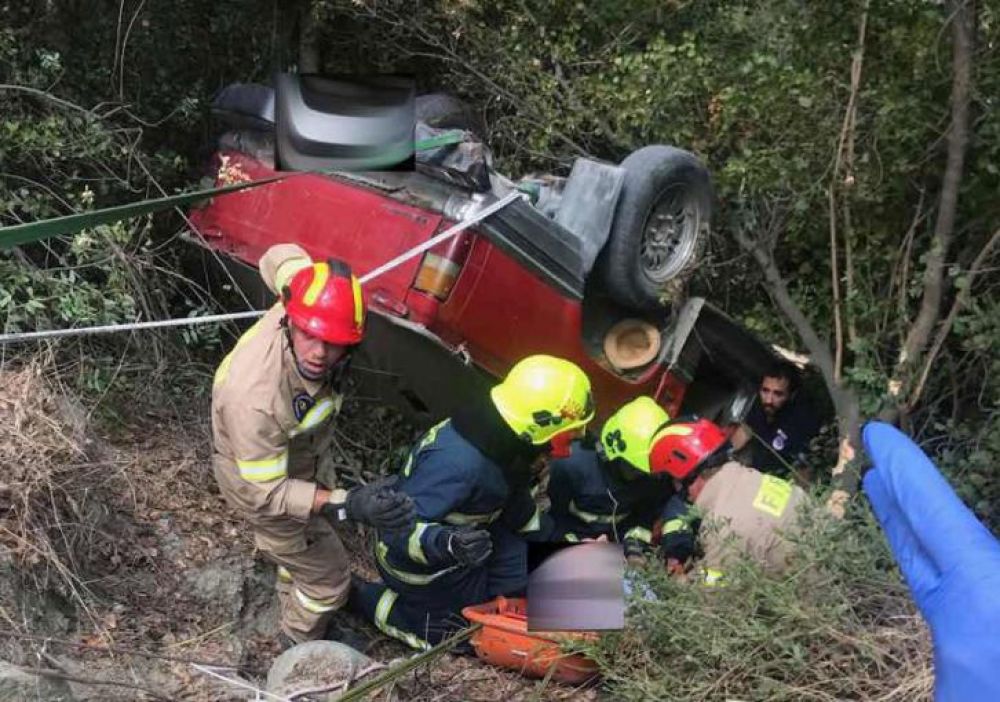 Возле Никосии машина упала с горы - Вестник Кипра