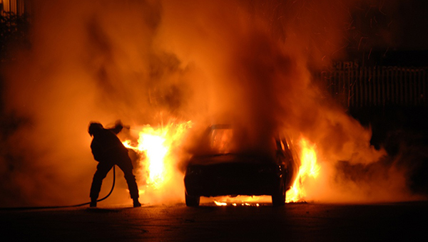 В Никосии сожгли автомобиль | CypLIVE