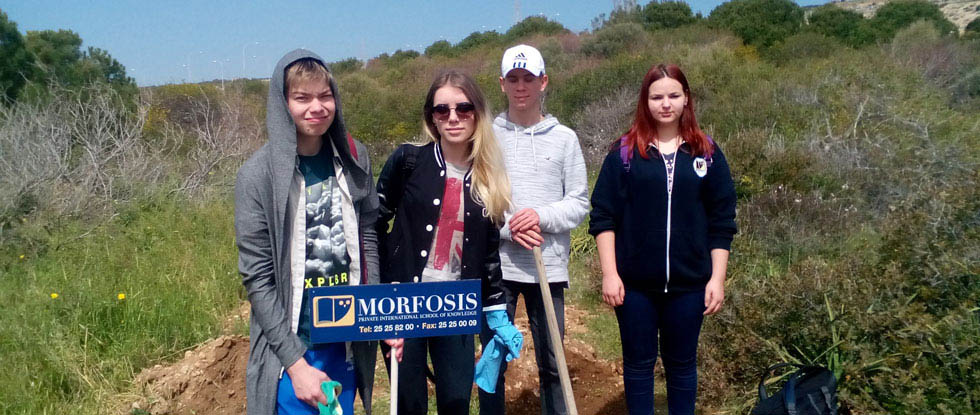 Учащиеся Morfosis приняли участие в посадке деревьев