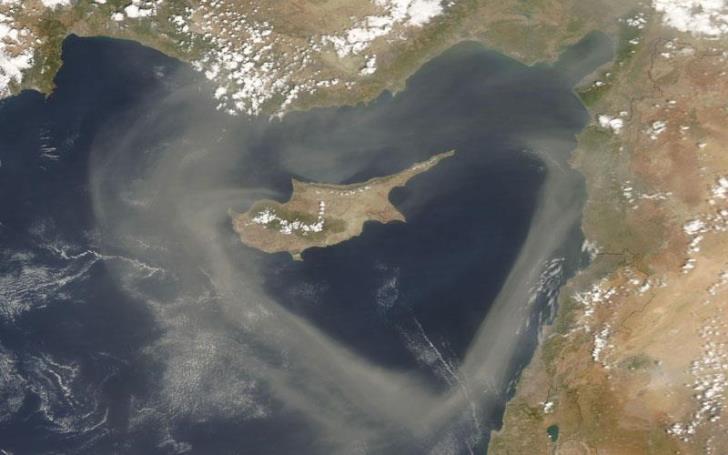 Высокая концентрация пыли в течение всего дня на Кипре в четверг