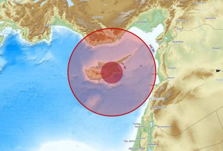 Днем 3 июля у южных берегов Кипра произошло землетрясение. Его почувствовали жители Ларнаки