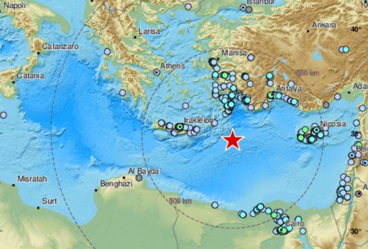 Сильное землетрясение в Восточном Средиземноморье. Его почувствовали на Кипре