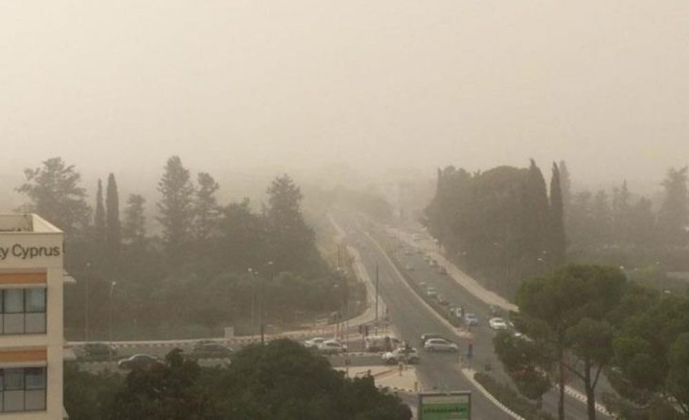 Пыльное облако над Кипром - Вестник Кипра