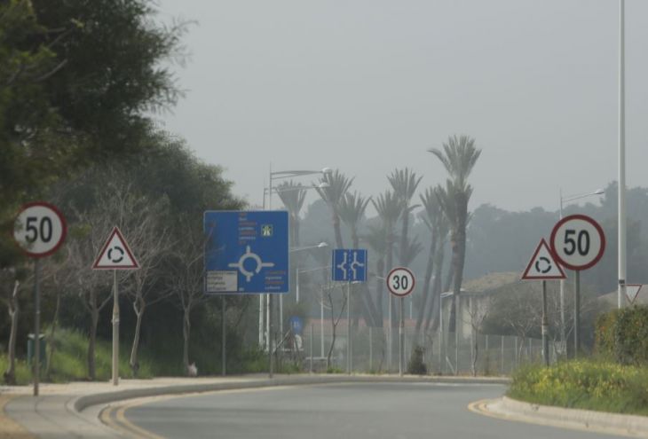 В воздухе Кипра высокий уровень концентрации пыли из Египта и Израиля