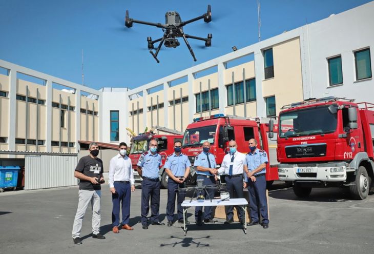 Пожарная служба Кипра усилена двумя ультрасовременными дронами