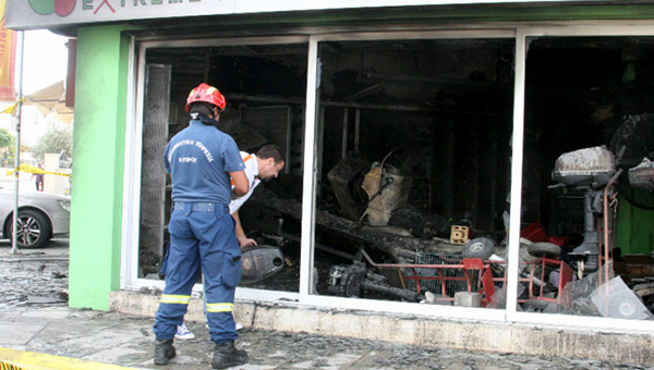 В столице Кипра сгорел магазин | CypLIVE