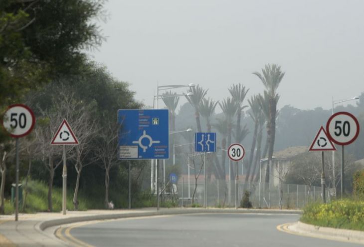 Концентрация пыли на Кипре достигла «оранжевого» уровня 