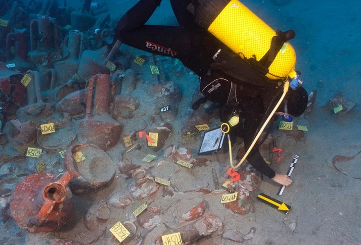 У берегов Протараса обнаружен затонувший корабль времен Римской империи