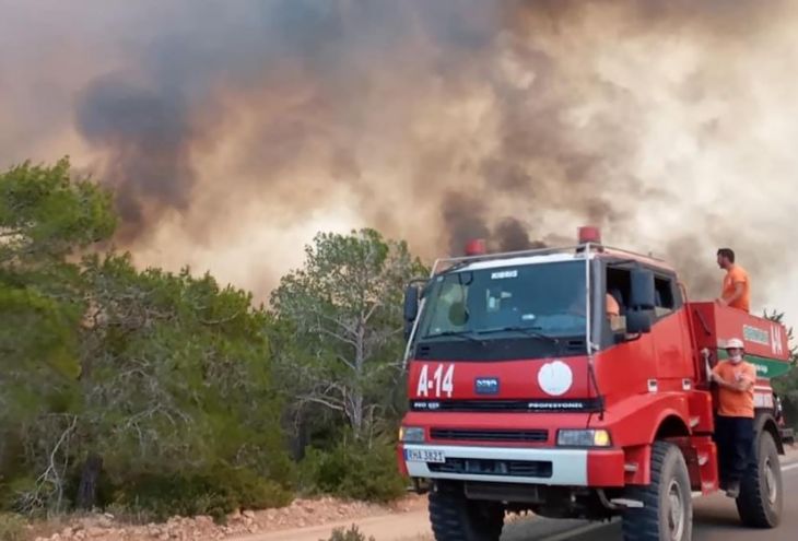 17 мая на Кипре вспыхнули шесть пожаров